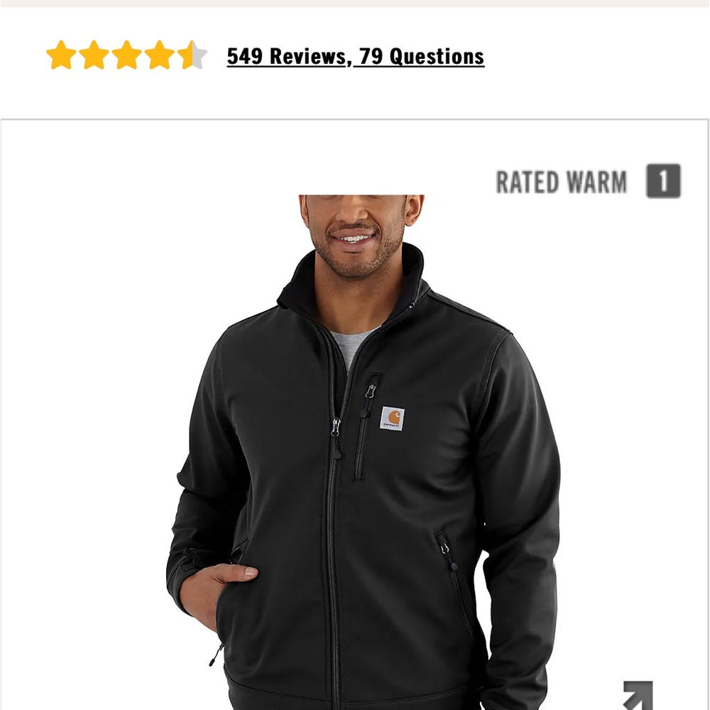 Men’s Carhartt Rain Defender Midweight Softshell Hooded Jacket